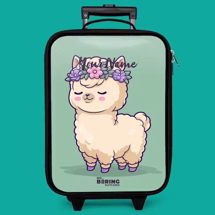 Children's suitcase - Kawai - Alpaca - Green — 4