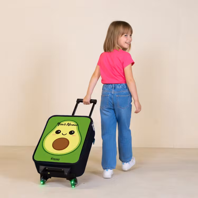 Children's suitcase - Kawai - Avocado - Green — 2