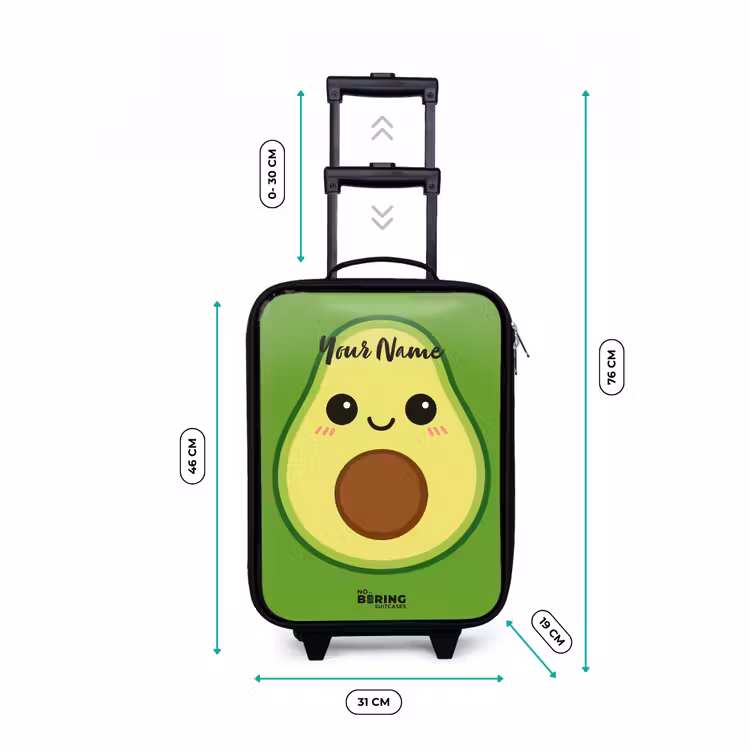 Children's suitcase - Kawai - Avocado - Green — 3