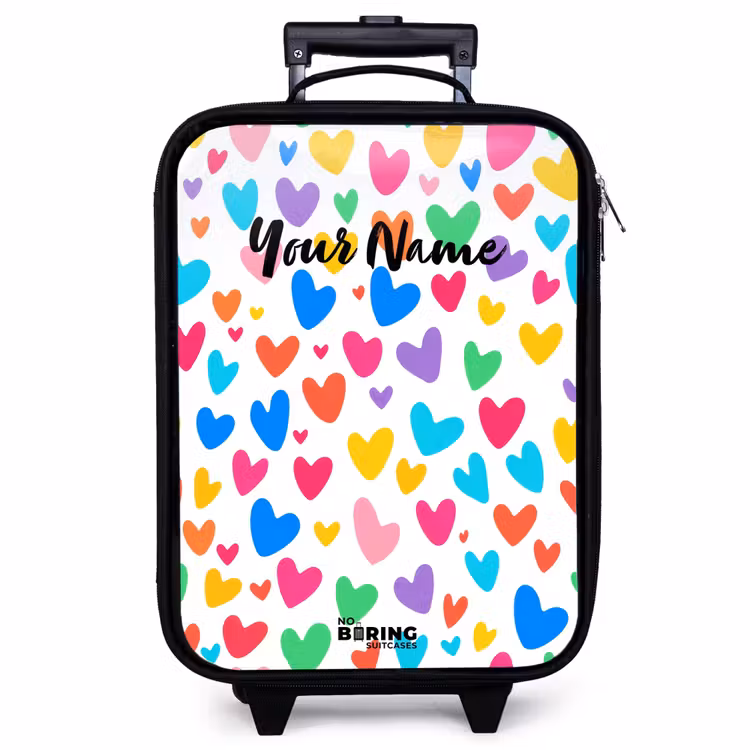 Children's suitcase - Colored hearts — 1