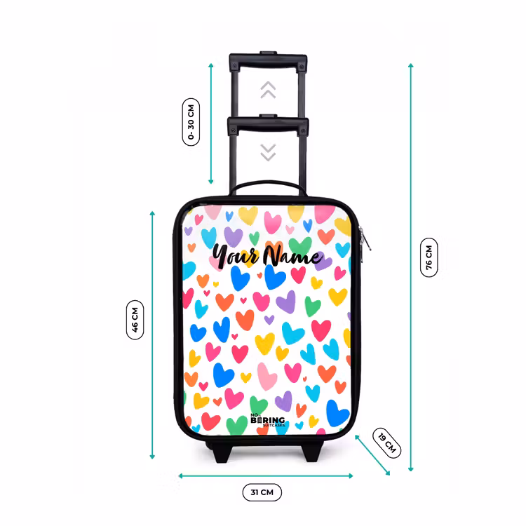 Children's suitcase - Colored hearts — 3