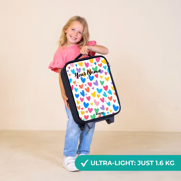 Children's suitcase - Colored hearts — 5