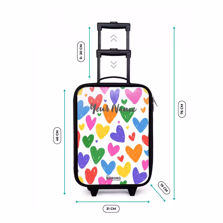 Children's suitcase - Colored hearts — 3