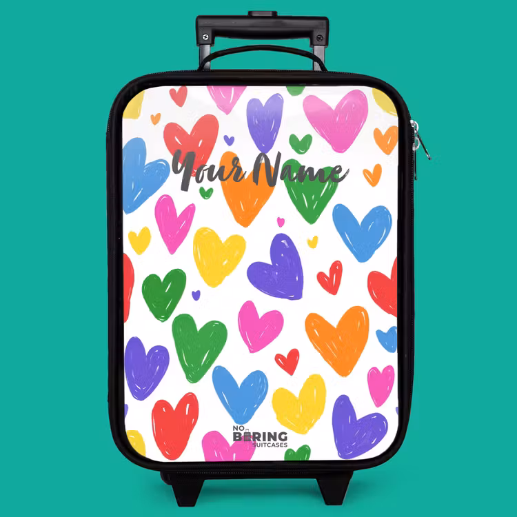 Children's suitcase - Colored hearts — 4
