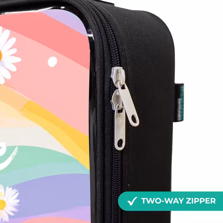 Children's suitcase - Daisies on rainbow background — 6
