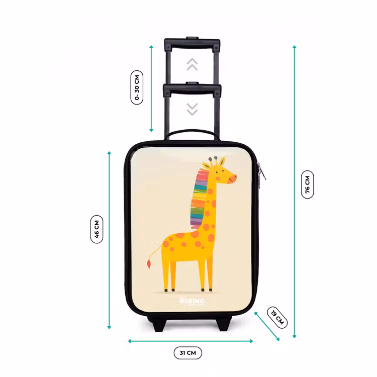 Children's suitcase - Giraffe - Animal - Colorful — 3