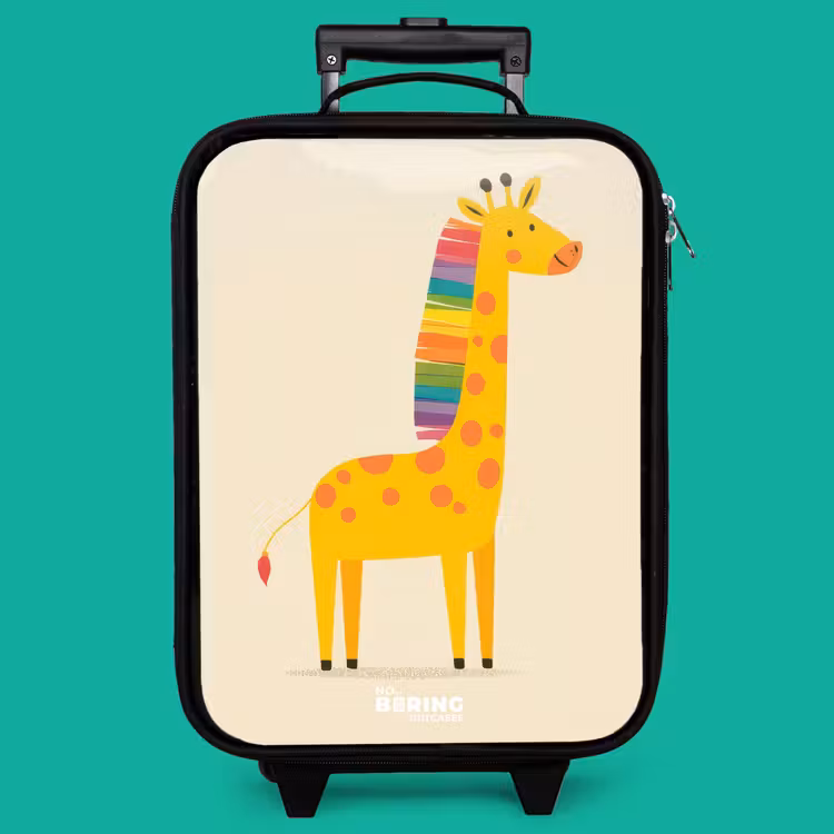 Children's suitcase - Giraffe - Animal - Colorful — 4