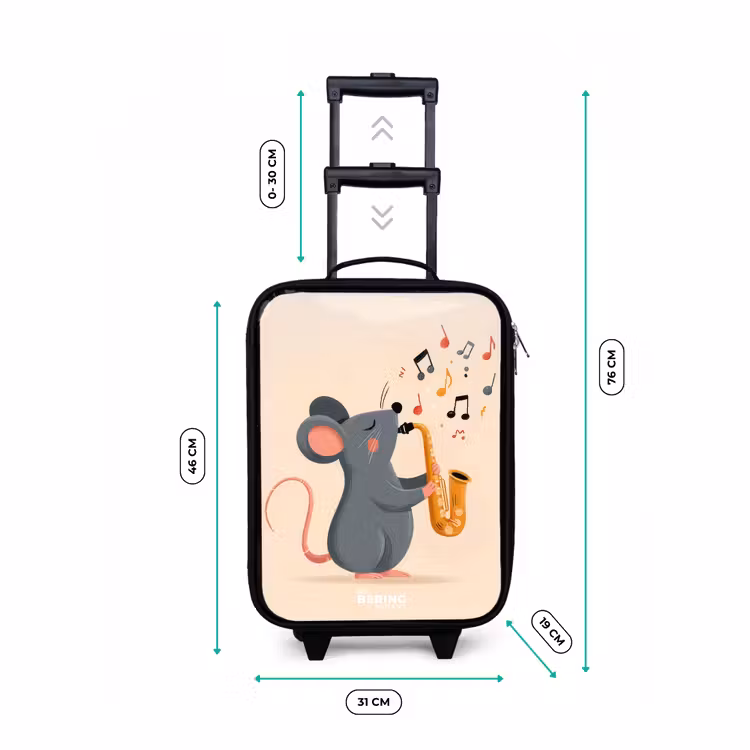 Children's suitcase - Mouse - Saxophone - Music — 3