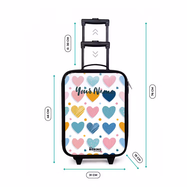 Children's suitcase - Heart pattern — 3