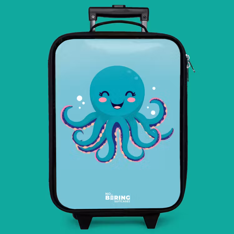 Children's suitcase - Octopus - Water - Blue — 4