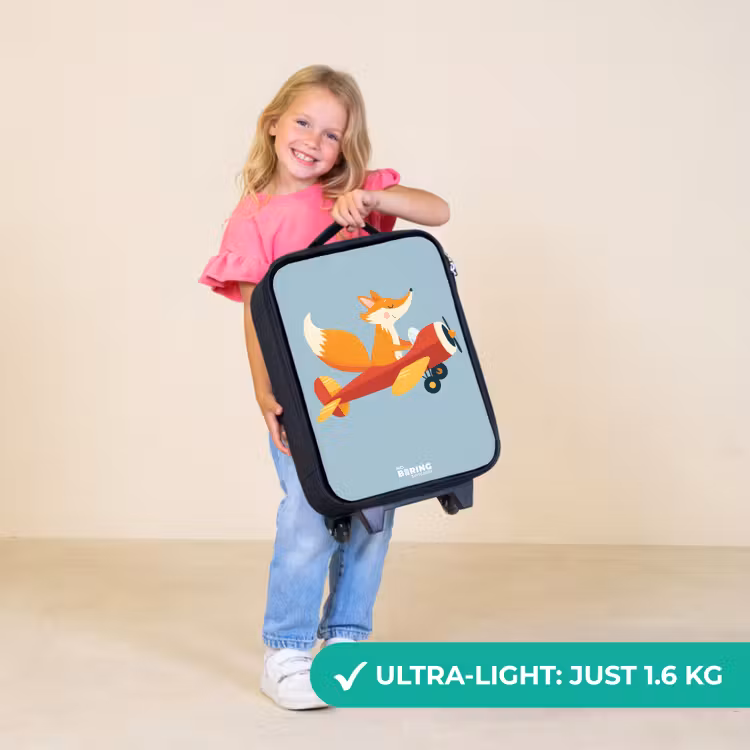 Children's suitcase - Fox - Airplane - Flies — 5