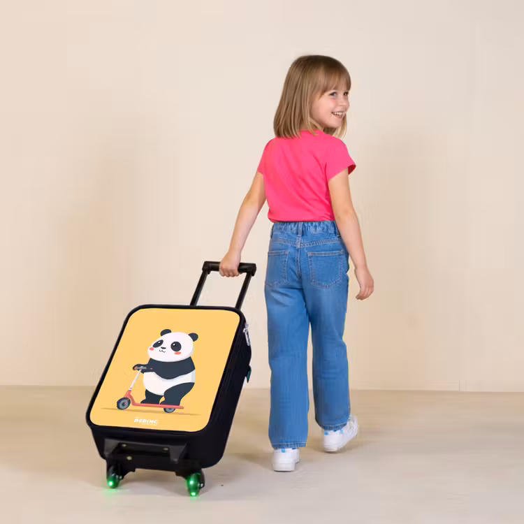 Children's suitcase - Panda - Step - Yellow — 2