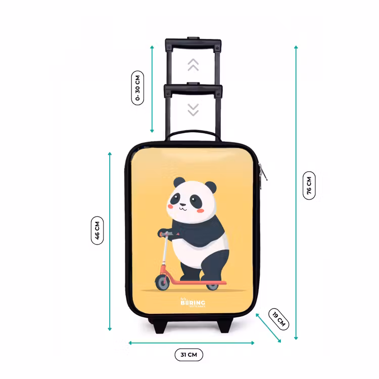Children's suitcase - Panda - Step - Yellow — 3