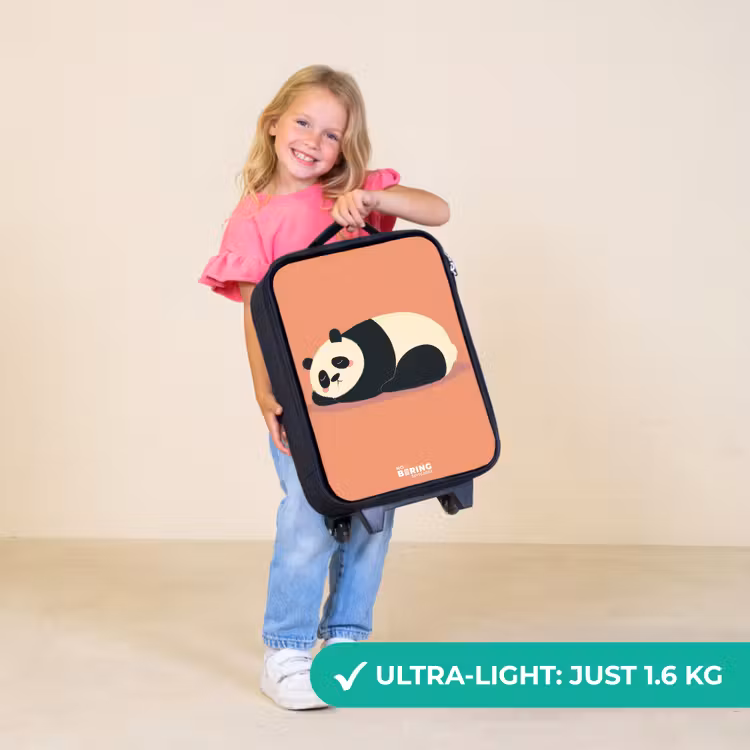 Children's suitcase - Panda - Sleeping - Orange — 5