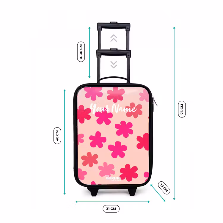 Children's suitcase - Pink flowers — 3