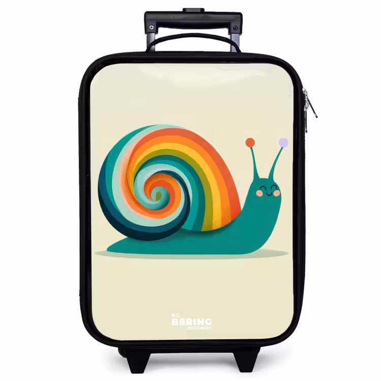 Children's suitcase - Snail - Rainbow - Colorful — 1
