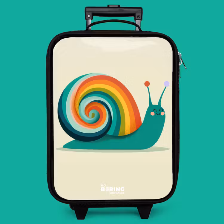 Children's suitcase - Snail - Rainbow - Colorful — 4