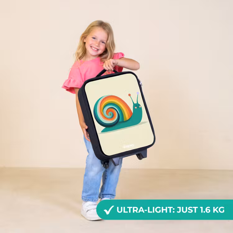 Children's suitcase - Snail - Rainbow - Colorful — 5