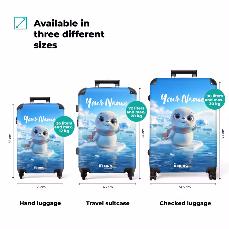Suitcase with name - Frosty — 3
