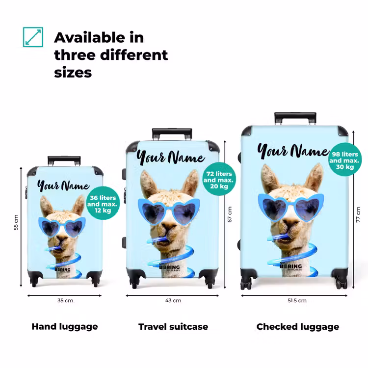 Suitcase with name - Allard Alpaca — 3