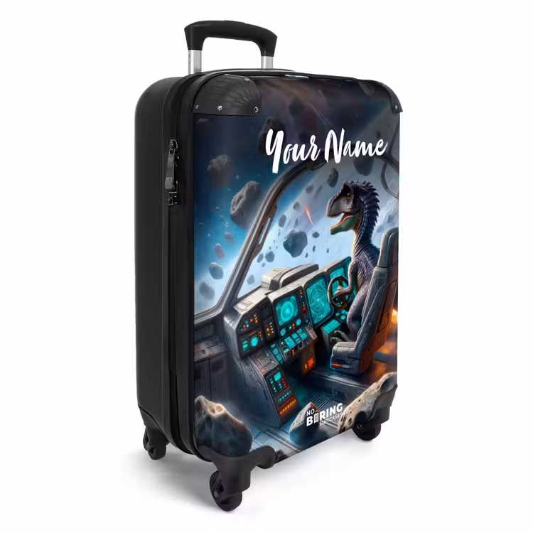Suitcase with name - Astrodino — 2