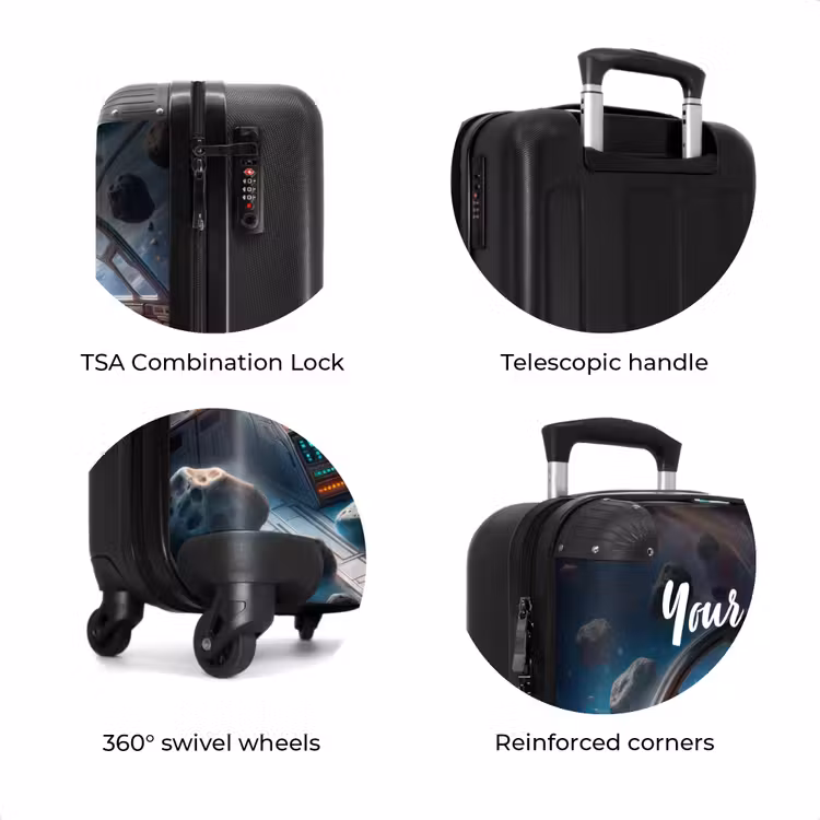Suitcase with name - Astrodino — 8