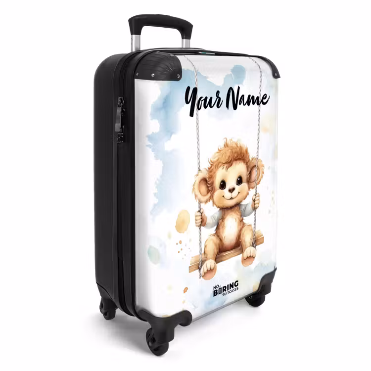 Suitcase with name - Axel monkey — 2