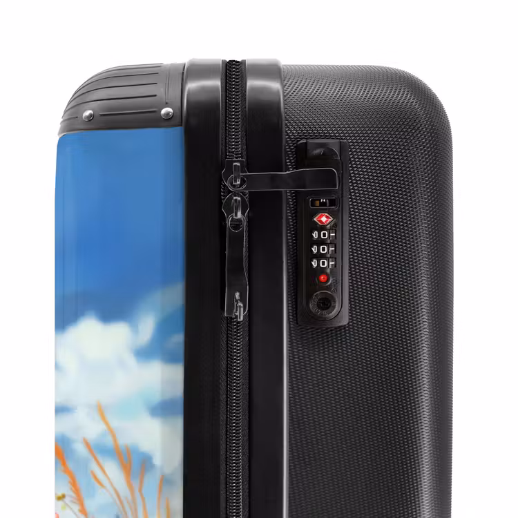 Suitcase with name - Bailey flower deer — 6