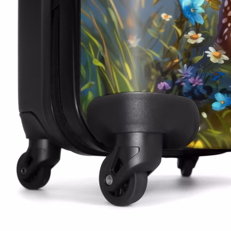 Suitcase with name - Bailey flower deer — 7
