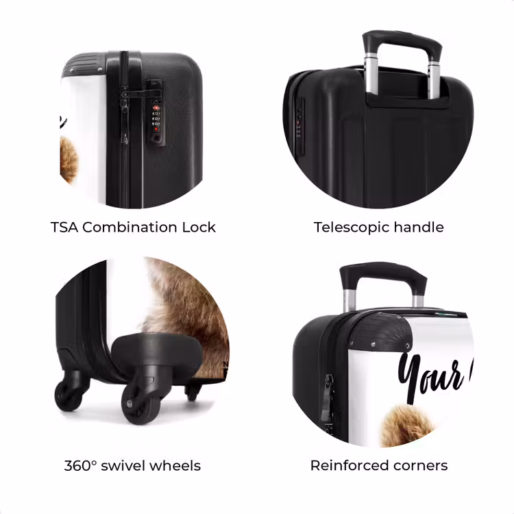Suitcase with name - Bennie Bear — 8