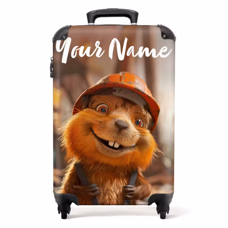 Suitcase with name - Bertus Construction Beaver — 1