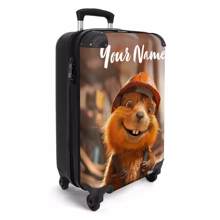 Suitcase with name - Bertus Construction Beaver — 2