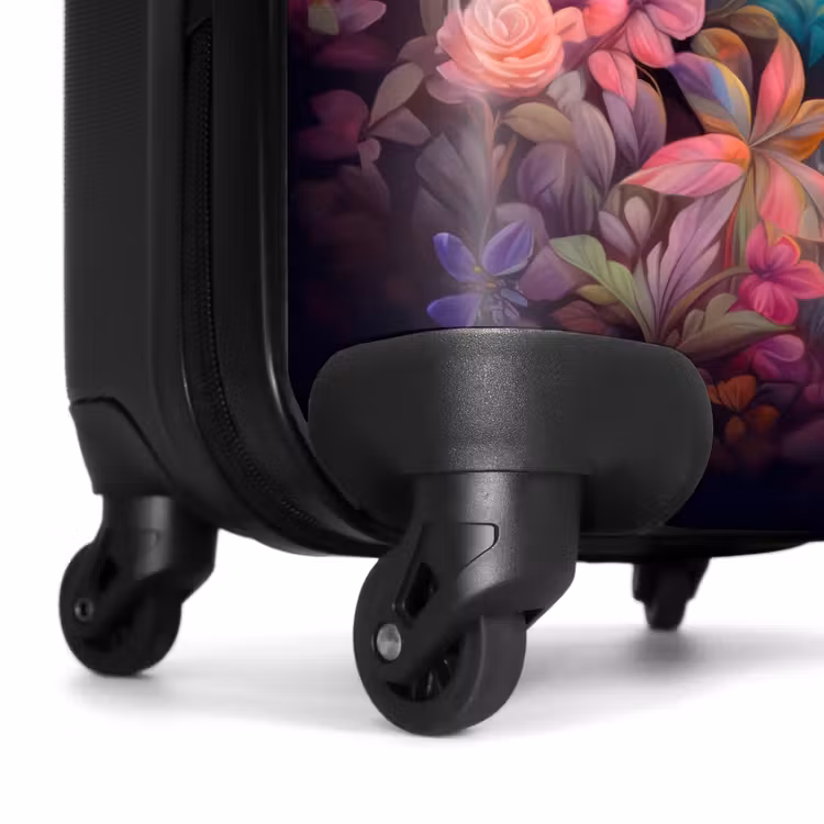 Suitcase with name - Blossom forest deer — 7