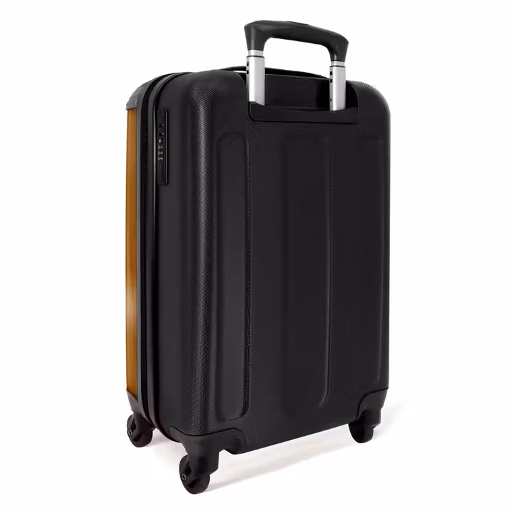 Suitcase with name - Blue car with yellow flames — 4