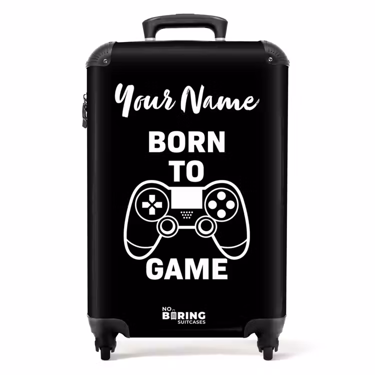 Suitcase with name - Born to Game — 1