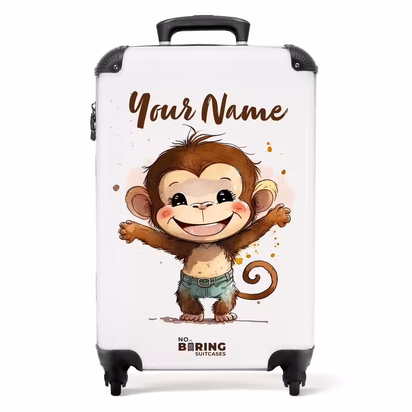 Suitcase with name - Arie monkey — 1
