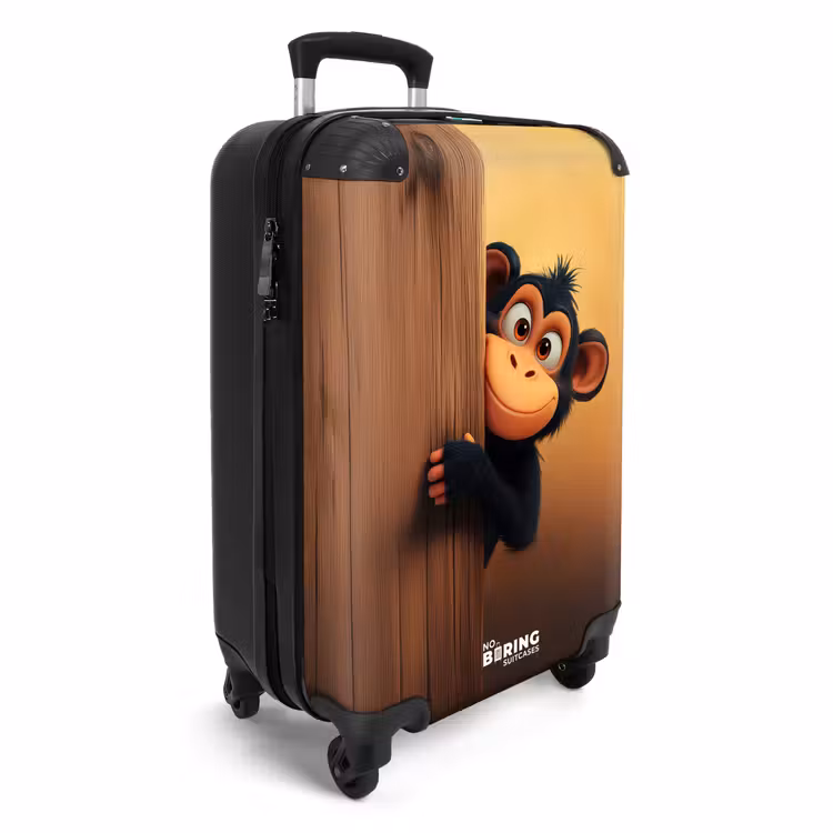 Suitcase - A monkey behind wooden wall — 2