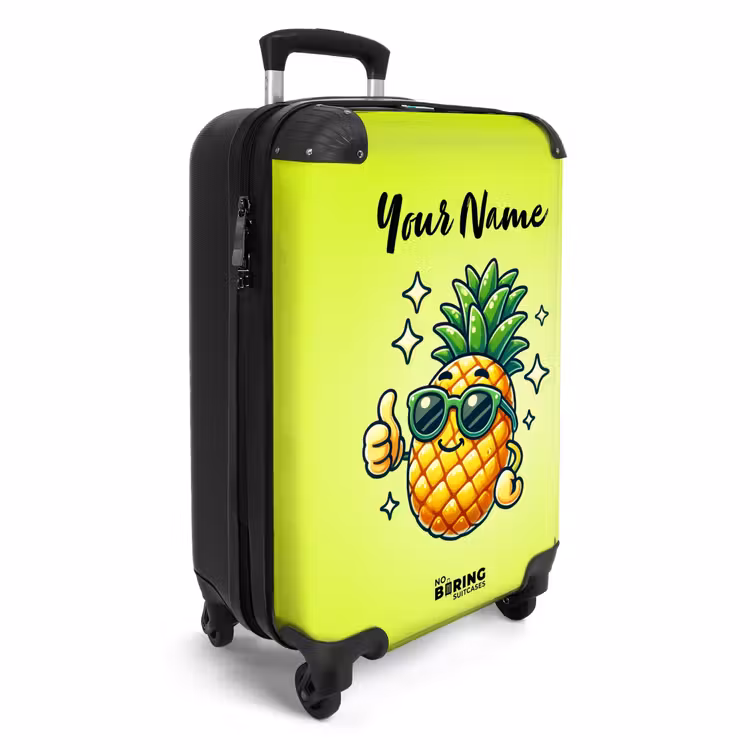 Suitcase with name - Ahmed pineapple — 2
