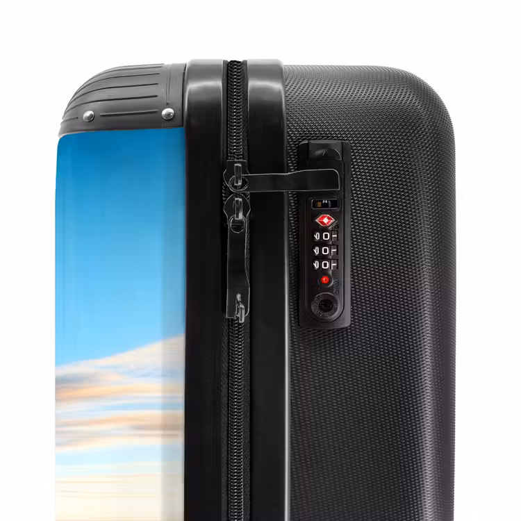 Suitcase with name - Air pilot lion — 6