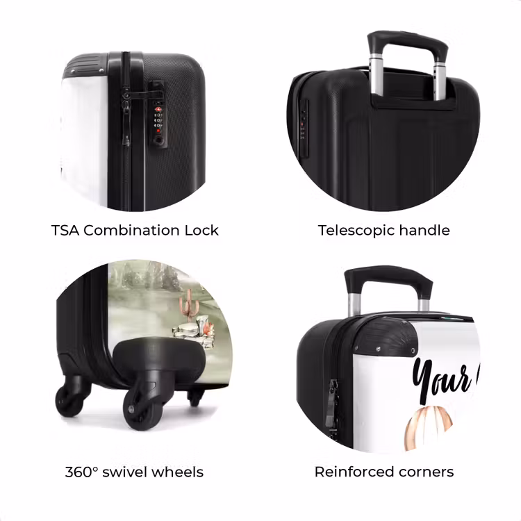 Suitcase with name - Alpaca adventure — 8
