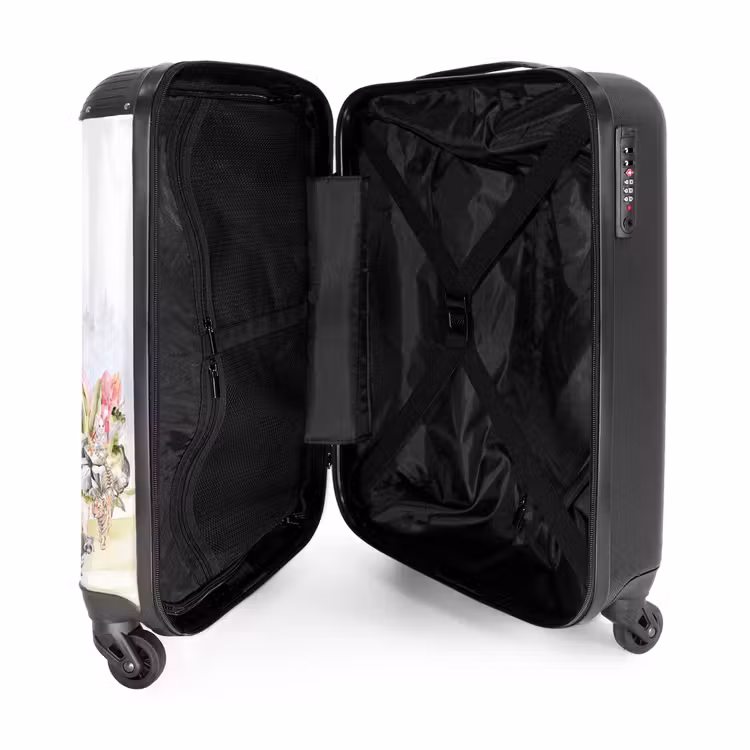 Suitcase with name - Animal fantasy city — 5