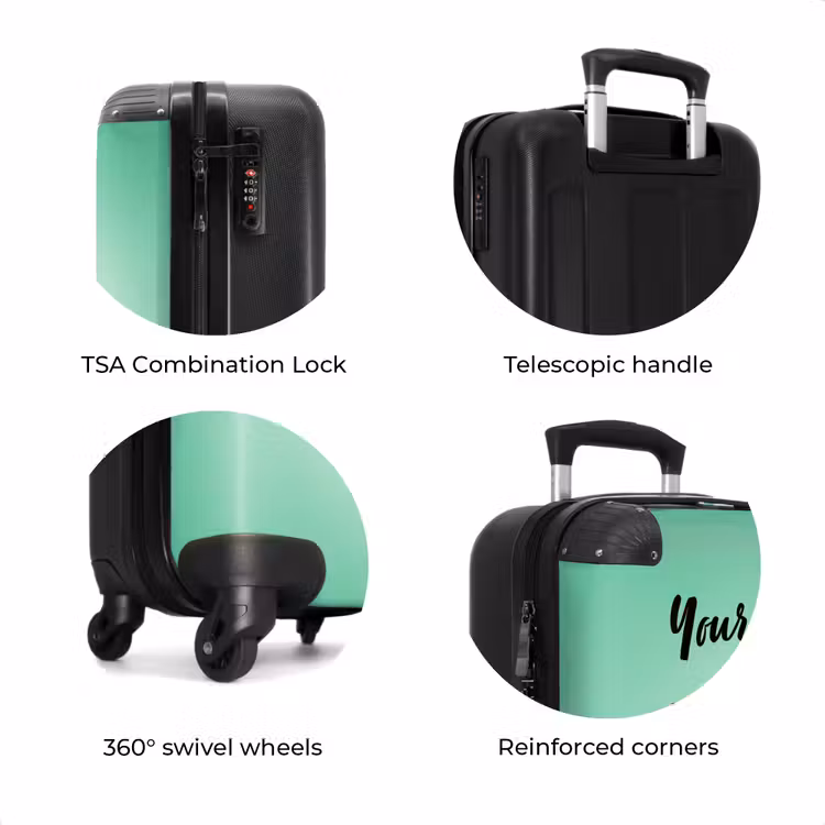 Suitcase with name - Appie avocado — 8