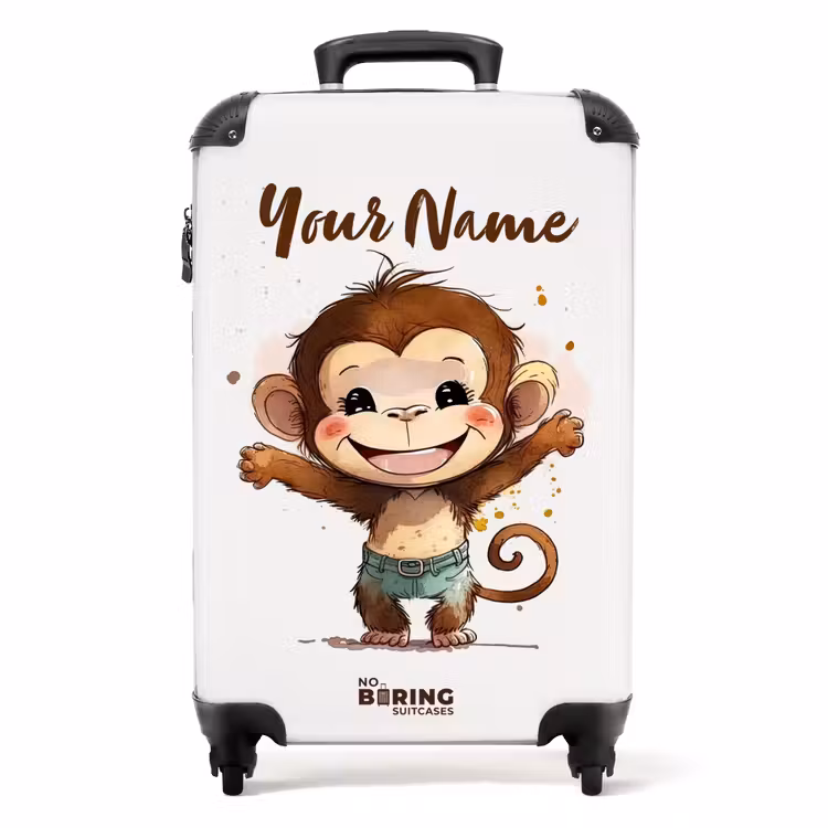 Suitcase with name - Arie monkey — 1