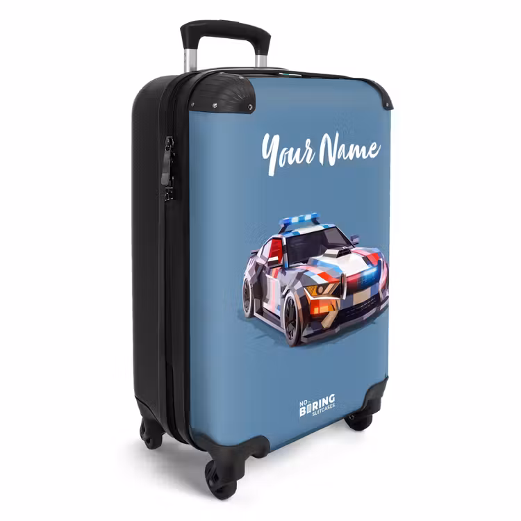Suitcase with name - Arrow police car — 2