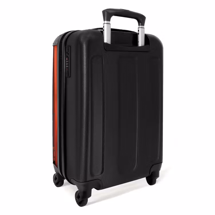 Suitcase - Black bull pokes head through red barn door — 4