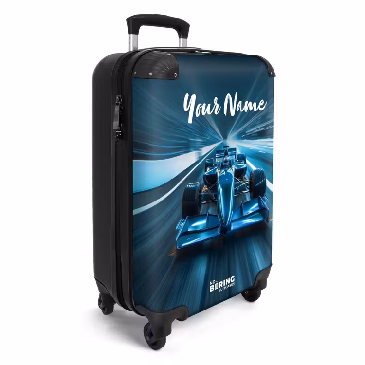 Suitcase with name - Blazing blue — 2
