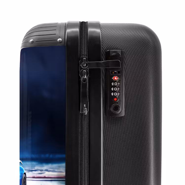 Suitcase with name - Blue blitz — 6