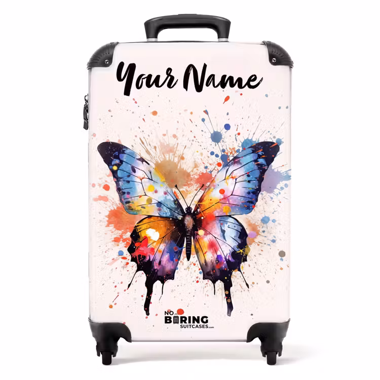 Suitcase with name - Butterfly explosion — 1