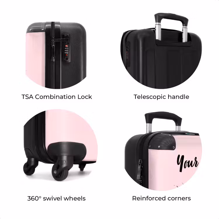Suitcase with name - Butterfly Paint — 8