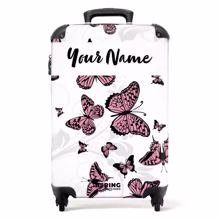 Suitcase with name - Butterfly Sea — 1